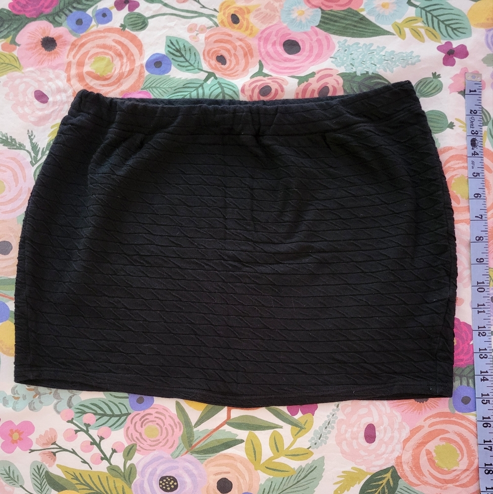 Sparkle & Fade Black Mini Skirt
